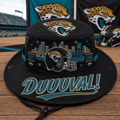 DUUUVAL Boonie Hat, Football Fan Wide Brim Hat, Game Day Outdoor Hat
