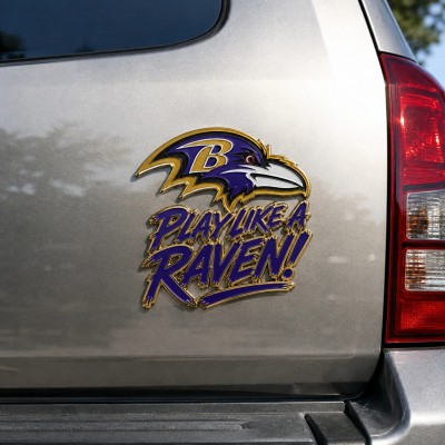 Baltimore Ravens 3D Metal Car Emblem Badge, Premium Football Fan Auto Decor