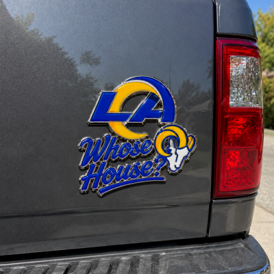 Los Angeles Rams 3D Metal Car Emblem Badge, Premium Football Fan Auto Decor