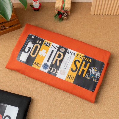 Personalized Football Team Sweatshirt Unique License Plate Style for College Fans