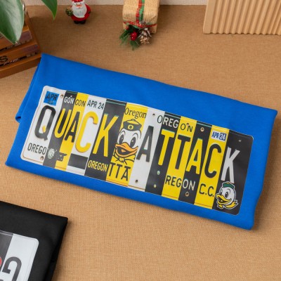 Personalized Football Team Sweatshirt Unique License Plate Style for College Fans