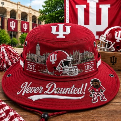 Never Daunted Boonie Hat, College Football Fan Wide Brim Game Day Hat