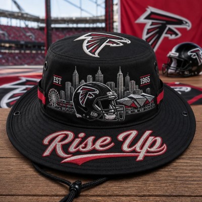 Rise Up Boonie Hat, Football Fan Wide Brim Hat, Game Day Outdoor Hat