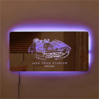 Jack Trice Stadium Mirror Light-Gifts For Sports Lovers