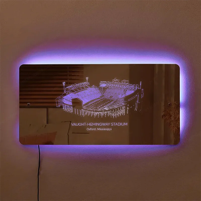 Vaught–Hemingway Memorial Stadium Mirror Light-Gifts For Sports Lovers
