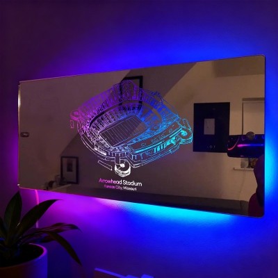 Arrowhead Stadium Mirror Light - Gifts For Sports Lovers