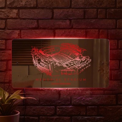 Memorial Stadium (Lincoln) Stadium Mirror Light - Gifts For Sports Lovers