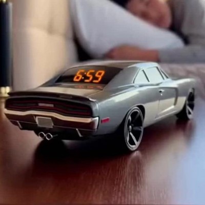 Car Alarm Clock with Realistic Engine and Light Effects Gift for Boyfriend