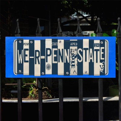Penn State Nittany Lions License Plate Sign College Football Decor Gift for Him