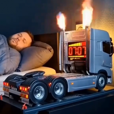 Car Alarm Clock with Realistic Engine and Light Effects Gift for Boyfriend