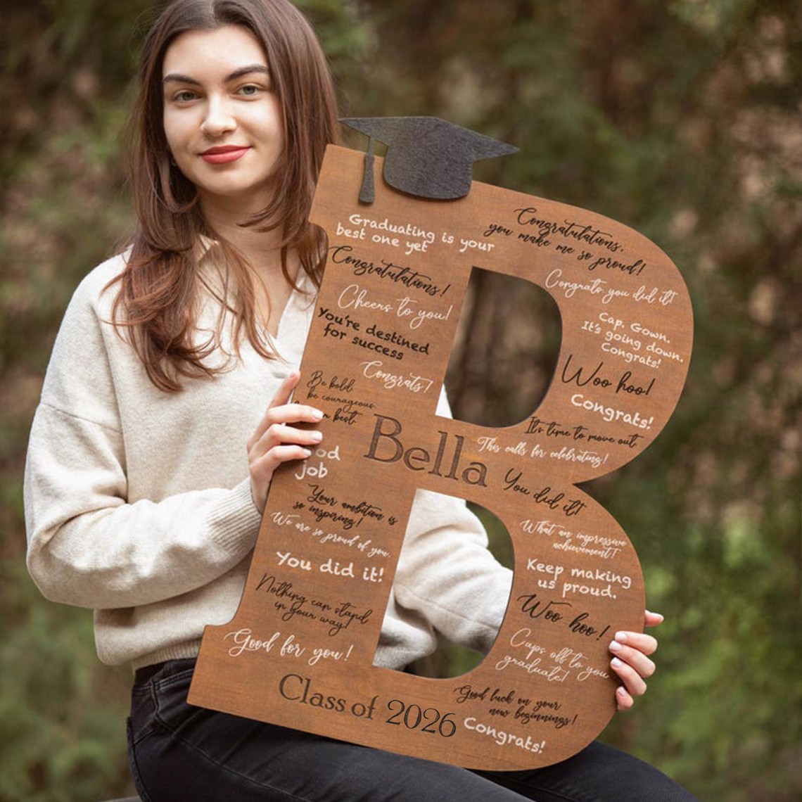 Grad Name Sign Custom Graduation Name Sign Her/Him Grad Party Decorations