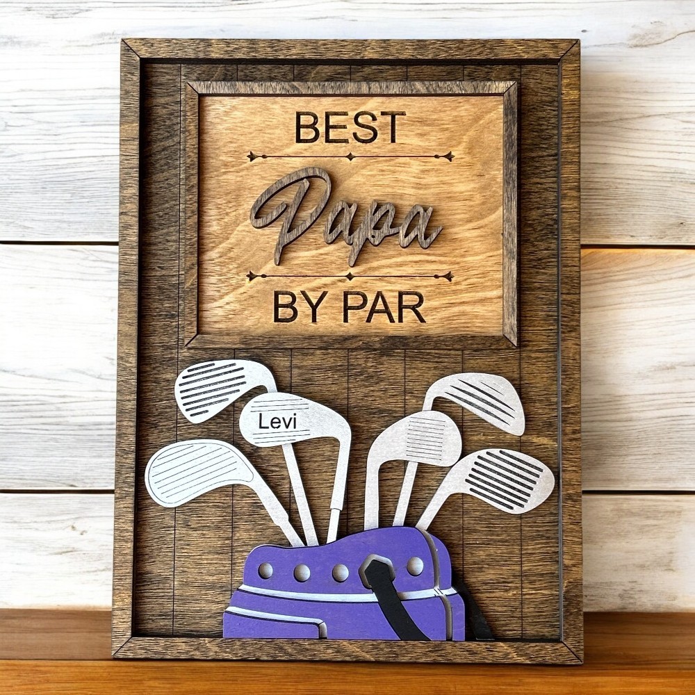 Personalized 3D Golf Sign Makes a Perfect Father's Day Gift for Dad