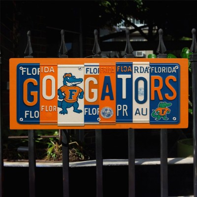 Florida Gators License Plate Sign College Football Decor Gift for Him