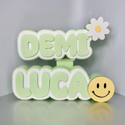 Personalized 3D Teacher Name Sign Printed Desk Plate Office Decor Gift for Teachers