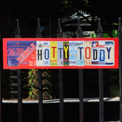 Ole Miss Rebels License Plate Sign Football Fan Gift Man Cave Bar Decor