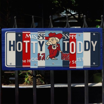 Ole Miss Rebels License Plate Sign College Football Decor Gift for Him