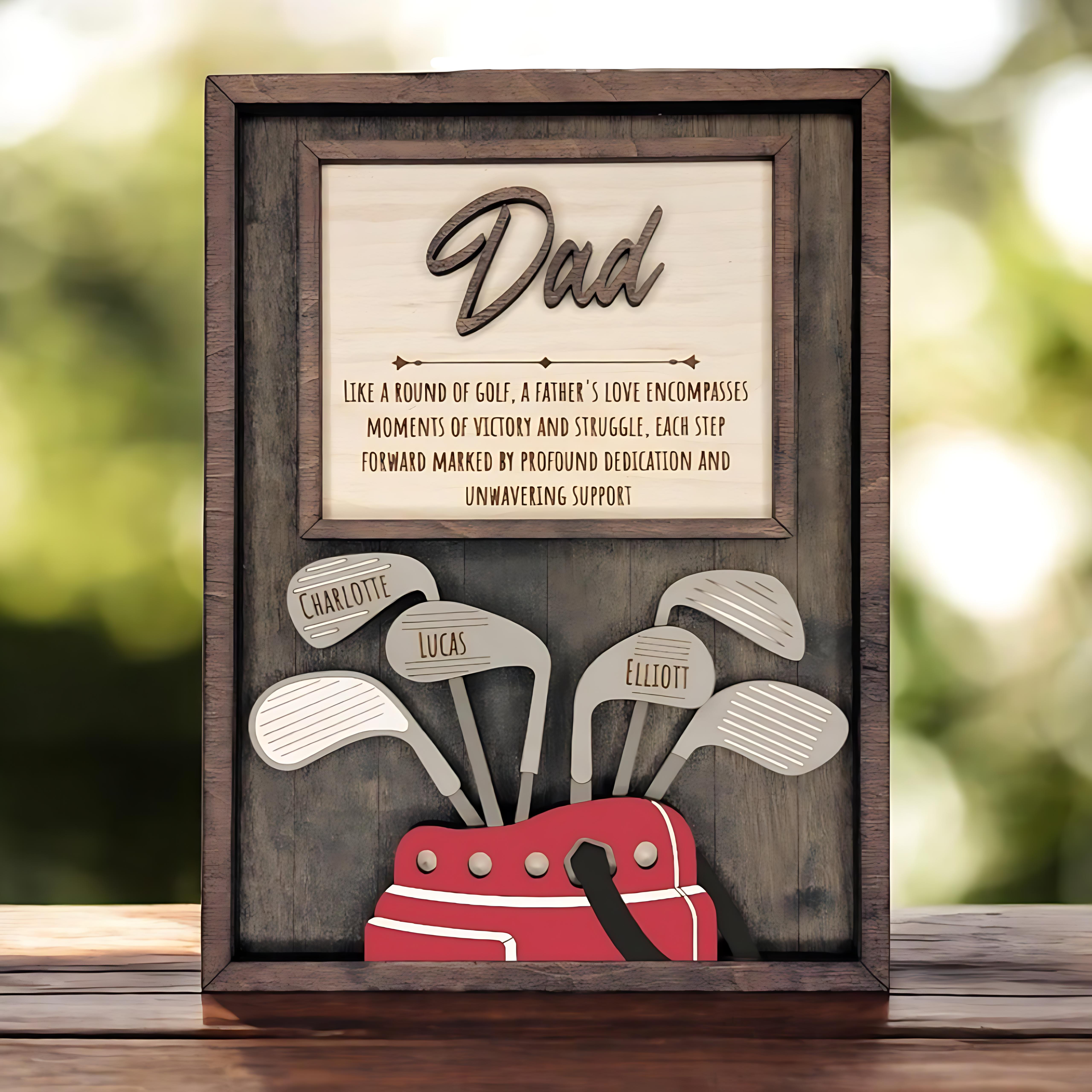 Personalized 3D Golf Sign Makes a Perfect Father's Day Gift for Dad