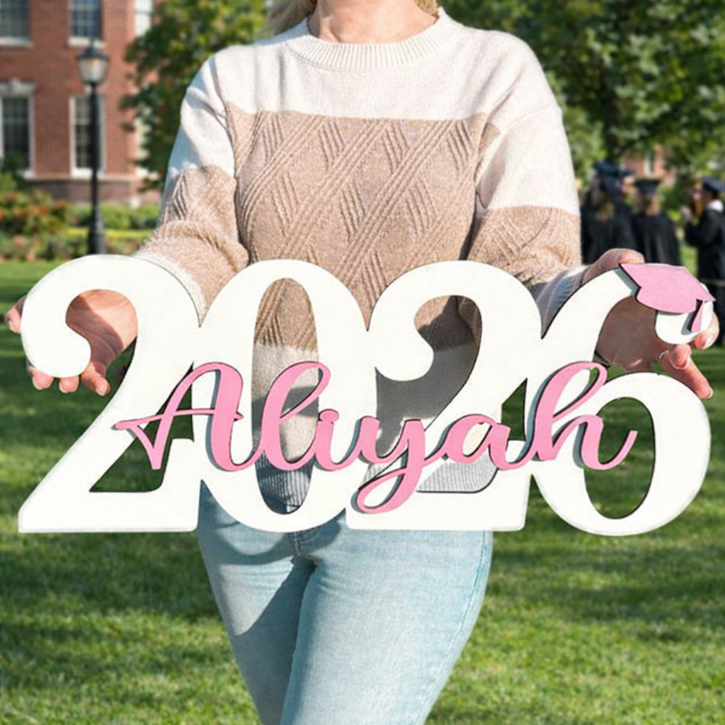 Custom Graduation Name Sign Her/Him Grad Party Decorations