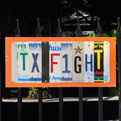 Texas Longhorns License Plate Sign Football Fan Gift Man Cave Bar Decor
