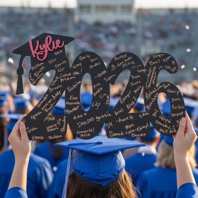 Custom Graduation Name Sign Her/Him Grad Party Decorations